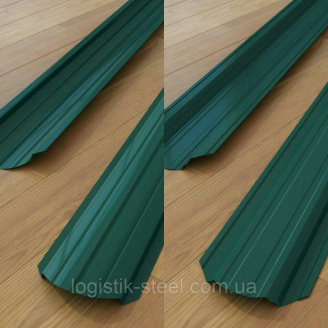 Штакетник двухсторонний 0,35 мм зеленый (RAL 6005)