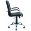 Офисное кресло руководителя Richman Самба Флай 2230 Хром М2 AnyFix Черное Чернівці