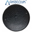 Смотровой канализационный люк полимерный Акведук черный с замком до 6т 560/730 Ровно