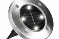 Уличный светильник садовый на солнечной батарее Solar Disk Lights 5050 Серый (210096)