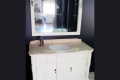 Комплект меблів для ванної кімнати Godi LY-01 Anti-white зі стільницею Light Beige