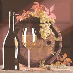 Плитка керамическая декор ABSOLUT KERAMIKA Serie Wine Composition (вино) Лубны