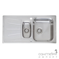 Кухонна мийка, виразний стандартний монтаж Reginoх Diplomat 1.5 DECOR RIGHT Нержавіюча Сталь Дніпро
