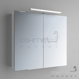 Зеркальный шкафчик с LED-подсветкой Marsan Therese-3 650х700 капучино