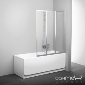 Шторка для ванны Ravak VS3 - 100 белый/прозрачное (стекло) 795P0100Z1