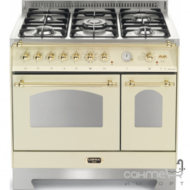 Газова плита, 2 електричні духовки Lofra Dolcevita 90 Double Oven RBID96MFTE/Ci IVORY WHITE/GOLD