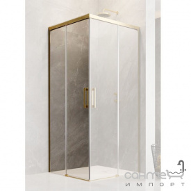 Ліва частина душової кабіни Radaway Idea Gold KDD 90 L 387060-09-01L профіль золото прозоре скло