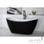 Отдельностоящая ванна с сифоном Besco PMD Piramida Viya 160 Black&White Одеса