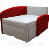 Кресло кровать детский диванчик Мини-диван Растишка Кресло Смайл красный