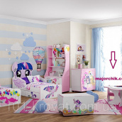 Детская комната Little Pony спальня гарнитур комплект детской мебели