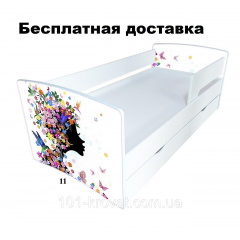 Дитяче ліжко з захисним бортиком абстракція 170x80 см Kinder Cool-2020 Кропивницький