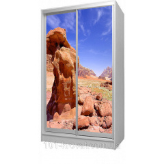 Шкаф купе двухдверный детский 120х180х60 эрозионный столб в каньоне Сумы