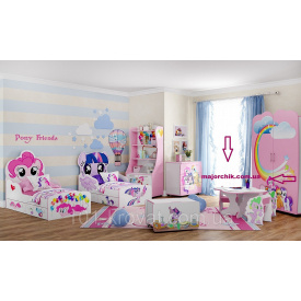 Дитяча кімната Little Pony спальня гарнітур комплект дитячих меблів