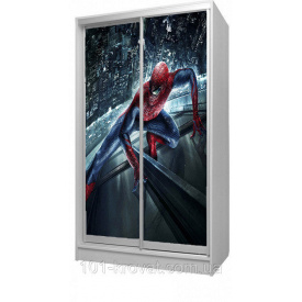 Шкаф купе двухдверный детский 120х180х60 Spiderman