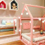 Кровать-домик детский напольный из массива дерева с бортиками Мажорчик 160х80 см Вознесенск