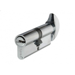 Цилиндр Дверной Siba Перфорированный Ключ-Вороток 80 Мм 45Х35 Хром (240656) Херсон