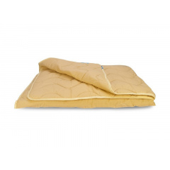 Легкое хлопковое одеяло деми Leleka-Textile Двуспальный 172х205 Бежевый Коростень