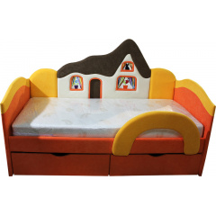 Детская кроватка Ribeka Домик Оранжевый (09K048) Черкассы
