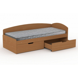 Односпальная кровать с ящиками Компанит-90+2С бук