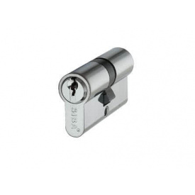 Цилиндр Дверной Siba Английский Ключ-Ключ 62 Мм Хром (240685)