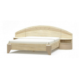 Кровать Мебель Сервис Аляска 160 (каркас без ламелей) дуб самоа/капучино