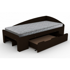 Односпальная кровать с ящиком Компанит-90+1 венге