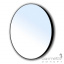 Зеркало круглое Volle 60х60 16-06-905 на стальной раме чёрного цвета Одеса