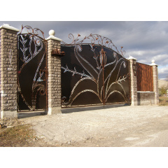 Ворота кованые Бутон Кропивницький