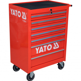 Шкаф-тележка для инструментов YATO 995х680х458 мм с 7 шуфлядами (YT-0914)