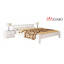 Двуспальная кровать белая Estella Рената 160х200 см дерев'яне з ізногівям на ніжках Полтава