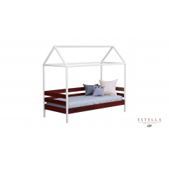 Дитяче ліжко Estella Аммі 80х190 см з будиночком дерев'яна колір-104 червоне дерево Хмельницький