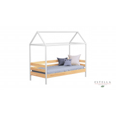 Детская кровать Estella Амми 80х190 см деревянная с домиком цвет-102 бук натуральный Сумы