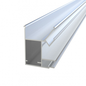 Профиль алюминиевый для натяжного потолка АЛЮПРО 2,5 м брус с каналом для полсветки ПАС-3228