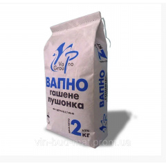 Известь гашеная обожженная (пушонка) мешок 2 кг Украина Хмельник