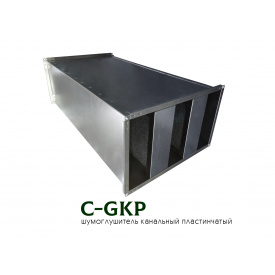 Канальный пластинчатый шумоглушитель C-GKP-60-30