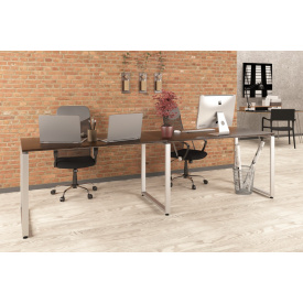Двойной стол офисный Loft-design Q-135-2 дсп венге