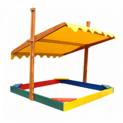 Детская песочница SportBaby №23 с регулируемой крышей тентом Дубно