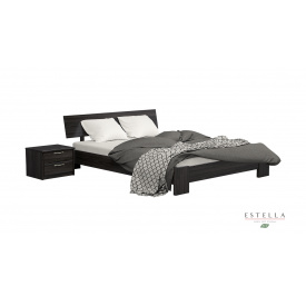 Двуспальная кровать Estella Титан 180х200 см деревянная венге