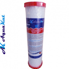 AquaKut Картидж вспененное полипропиленовое волокно для горячей воды FCPP-HOT 10 2 1/2 (в сетке) Запоріжжя