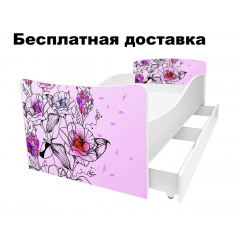 Детская кровать цветы сакура Київ