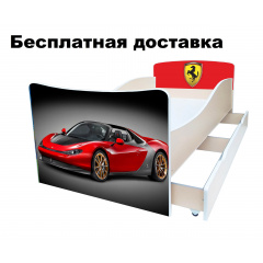 Детская кровать машина гоночная Феррари Кропивницкий