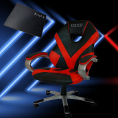 Комп'ютерне крісло ZANO RACER RED + оригінальний килимок для миші!