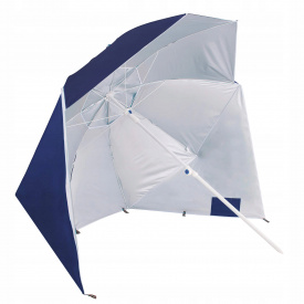 Пляжный зонт-тент 2 в 1 Springos XXL BU0015 Blue/White