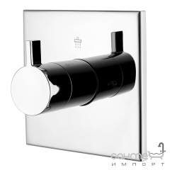 Вентиль-переключатель скрытого монтажа для ванны/душа на 3 потребителя Imprese Zamek VR-151032 хром Іршава