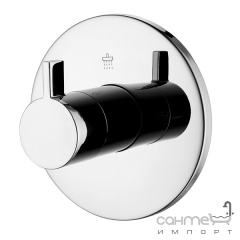 Вентиль-переключатель скрытого монтажа для ванны/душа на 3 потребителя Imprese Zamek VR-151031 хром Іршава