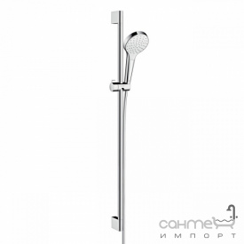 Душевой комплект версия EcoSmart Hansgrohe Croma Select S 1jet Shower Set 0.90 m 26575400 белый/хром