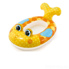 Надувная лодочка Intex 59380 «Золотая рыбка» Вишневе