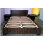 Кровать Мебель Сервис Вероника с 2-мя тумбочками и ламелями 160х200 см Макасар + Венге темный (psg_UK-6415014) Ладан