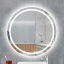 Зеркало Turister круглое 100см с двойной LED подсветкой без рамы (ZPD100) Рівне