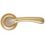 Ручка дверная Siba Palermo на розетке R02 матовый никель Темное Золото (90 22) Z14 0 90 22 Лубны